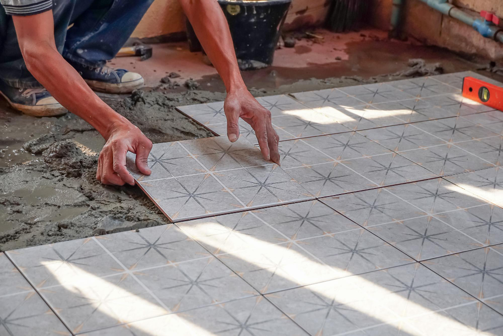 étapes sur la Pose de carrelage pour terrasse